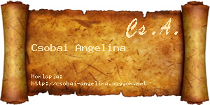 Csobai Angelina névjegykártya